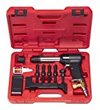 3X AIR Hammer KIT for Solid Rivets. Comes with 2 Bucking Bars, 4 Cupped Universal Head BITS (3/32, 1/8, 5/32 & 3/16), A 1" Flush DIE, and 2 RETAINING Springs. HRH-3X-737