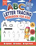 ABC Letter Tracing Practice Workbook for Kids 3-5 years: Learning To Write Alphabet, Line Tracing and Numbers. Handwriting Activity Book For Preschoolers & Kindergartens