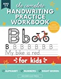 The Complete Handwriting Practice Workbook for Kids: Tracing Letters of the Alphabet (ABC's), Numbers and Sight Words for Pre K Kids Ages 3-5, Preschool and Kindergarten, Learn to Write and Trace Book