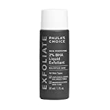 Paula's Choice Skin Perfecting 2% BHA Liquid Salicylic Acid Exfoliant, Gentle Facial Exfoliator for Blackheads, Large Pores, Wrinkles & Fine Lines, Travel Size, 1 Fluid Ounce - PACKAGING MAY VARY