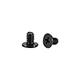 uxcell M2x3mm Phillips Screw Fastener Black 3.8mm Dia Screw Head for Laptop PC TV Fan Switch 100pcs