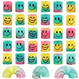 30 Pack Spring Rainbow Magic Fidget Stress Coil Mini Springs Bulk Toys For Party Favor Carnival Prize Birthday Goodie Bag Stuffers For Kids Boys Girls