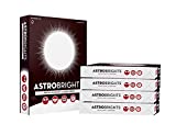 Astrobrights Printer & Copy Paper, 8.5" x 11", 28lb/105gsm, 97 Brightness, White, 5 reams of 300 sheets per ream, 1,500 sheets per carton (91738-01)