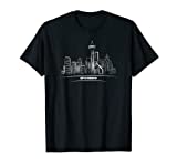 Seattle Washington Sketch of Downtown Space Needle Tshirt T-Shirt