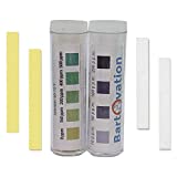 Restaurant Sanitizer Test Kit for Quaternary Ammonium (QAC, Multi Quat) 0-500 ppm & Chlorine 10-200 ppm Test Paper [2 Vials of 100 Paper Strips]