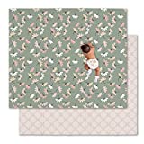 JumpOff Jo - Large Waterproof Foam Padded Play Mat for Infants, Babies, Toddlers, Play & Tummy Time, Foldable Activity Mat, 70 in. x 59 in. - Garden Party