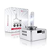 Sinoparcel D5S HID Headlight Bulb with Integrated Ballast - 6000K 35W Xenon Replacement High Low Beam Bulb - Pack of 1