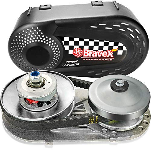 Motovecor Go Kart Torque Converter for Predator 212 Clutch Set, Replaces Comet TAV2 3/4 Inch 30-75, Manco, 10t 40 or 41 Chain, 3/4" 218353A, (0.75" 10T 40/41)-Upgrade