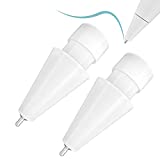 Upgraded Pencil Tips fits for Apple 2nd 1st Gen iPad Pro Pencil,0.78mm No Wear Out Fine Point Precise Control Apple Pen Tip,Longer Tips High Strength Material,White