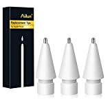 Ailun 3 Pack Apple Pencil Tips Replacement,Compatible with Apple Pencil 1st Gen and 2nd Gen,Penlike Metal Nib Wear-Resistant Pen Needle Stylus Tip,Precise Control White