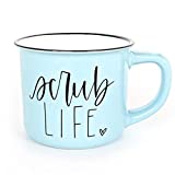 Nurse Gifts for Women "Scrub Life" Mug with Gift Box - Cute Ceramic Camping Coffee Mug Gift for Nurse Practitioner, Doctor, and Dental Assistant - 15 oz Accessories Microwave and Dishwasher Safe