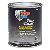 POR-15 Flat Gray Top Coat Paint  32 fl. oz - Direct to Metal Paint | Sheds Moisture & UV Light | Long-term Sheen & Color Retention