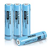 4 Pcs ICR 10440 Rechargeable Lithium Ion Battery,3.7v 350mah (10 * 44mm, Shorter Than AAA Size)