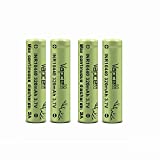 Vapcell 10440 Rechargeable Batteries AAA Lithium Battery 3.7V 320mAh 3A Flat Top 4 Pack