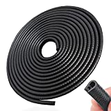 SYOAUTO 13Ft(4M) Car Door Edge Guards No Glue Door Edge Guard Universal Fit Black Car Door Edge Protector Rubber U Shape Car Door Guard Car Door Edge Trim Molding for Sedans, Truck, SUV, ATV, UTV