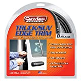 Cowles S37203 - 8 Feet of Black Truck/SUV Door Edge Guards, U-Shape PVC Edge Trim Stays on with Self Adhesive Hot Melt Glue Protects from Scratches/Dings and Opening into Walls or Other Cars