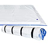 Queen/Full Vacuum Mattress Bag for Memory Foam Latex Mattress Moving and Storage, with 4 Straps (plastic01)