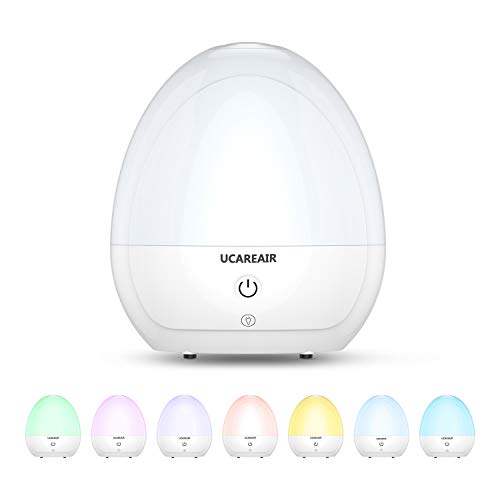 Cool Mist Humidifiers - Humidifiers for Bedroom Kids 7 LED Color for Night Light, Humidifiers for Baby High Low Mist, Auto-Shut Off, for Baby Nursery, 2L Tank, Filterless Humidifiers , ETL Approved