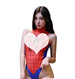 JasmyGirls Cosplay Lingeries Sexy Halloween Costumes for Women Anime Spider Bodysuit One-Piece Superhero wimsuit Festival Outfit