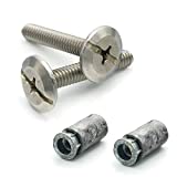 Hurricane Hardware Stainless Steel Phillips Combo Drive Stainless Steel Sidewalk Bolt Kit with Masonry Anchors - 24 Pieces