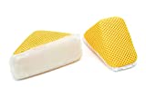 Scrub Ninja - Wedge Scrubber (5in. x 2.5in. x 2in.) White/Gold - 2 Pack | Great for scrubbing Leather, Plastic, Rubber and Vinyl