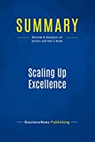 Summary: Scaling Up Excellence: Review and Analysis of Sutton and Rao's Book