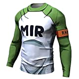 Android 17 Lapis Compression Tee Sports 10 Asian 2XL