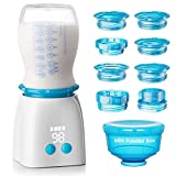 Bottle Warmer,Portable Bottle Warmer with 8 Adapters, Cordless Travel Bottle Warmer with 5 Accurate Temperature Control, Rechargeable Baby Bottle Warmer for Breastmilk or Formula