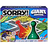 SPIN MASTER GAMES Giant Sorry Classic Family Board Game Indoor Outdoor Retro Party Activity Summer Toy with Oversized Gameboard, for Adults and Kids Ages 6 and Up