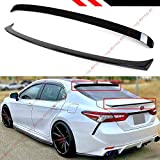 Cuztom Tuning JDM Style Painted Glossy Black Trunk Lid + Rear Window Roof Spoiler Replacement Compatible for 2018-2022 Toyota Camry All Models