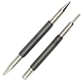 WHLLING 2-Piece Dual Head Nail Setter and Hinge Pin Punch Set, Hammerless 1/32& 1/16Spring Nail Set, 5000 PSI Striking Force Door Pin Removal Tool