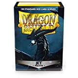 Dragon Shield Standard Size Sleeves  Matte Jet 100CT - Card Sleeves are Smooth & Tough - Compatible with Pokemon, Yugioh, & Magic The Gathering Card Sleeves  MTG, TCG, OCG