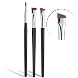 Fine Angled Eyeliner Brush, JASSINS Ultra thin Precision Makeup Brushes Set, Point Eyeliner, Synthetic Bristles Eye Makeup Tool (3 Pcs)