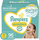 Pampers Swaddlers Diapers Size 1, 96 count - Disposable Diapers