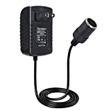 Suacopzar 12V 2A DC Converter Car Cigarette Lighter Socket Power Adapter, AC 110V to DC 12V 2A 24W Power Supply Converter Transformer US Wall Plug Adapter - NOT for CAR Vacuum Cleaner, Black