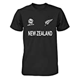 Men Women Cricket World Cup Shirt All Teams India Pakistan Australia South Africa England BANGLADES Newzealand Fan Supporters T Shirt 100% Cotton (New Zealand, Large)