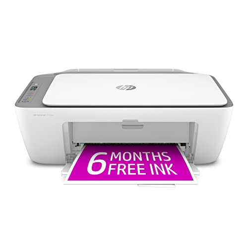 HP DeskJet 2755e Wireless Color inkjet-printer, Print, scan, copy, Easy setup, Mobile printing, Best-for home, Instant Ink with HP+,white