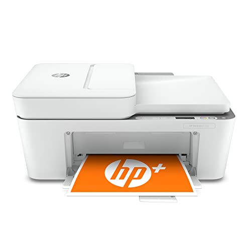 HP DeskJet 4155e Wireless Color Inkjet Printer, Print, scan, copy, Easy setup, Mobile printing, Best-for home, Instant Ink with HP+,white