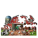 Melissa & Doug Busy Barn Shaped Jumbo Jigsaw Floor Puzzle (32 pcs, 2 x 3 feet)