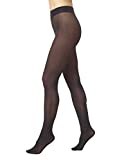 HUE Womens Opaque Sheer to Waist Tights, Black, 2