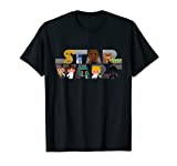 Star Wars Logo Kawaii Multi-Character T-Shirt T-Shirt