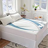 Gotcozy Heated Mattress Pad Queen Size Dual Control - Electric Mattress pad fit up to 15with 4 Heat Seatings & 10 Hour Auto Off ETL Certified Machine Washable Blue
