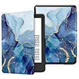 Fintie Slimshell Case for 6" All-New Kindle (11th Generation, 2022 Release)- Lightweight PU Leather Cover with Auto Sleep/Wake for Kindle 2022 e-Reader (NOT fit Kindle Paperwhite), Ocean Marble