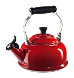 Le Creuset Enamel On Steel Whistling Tea Kettle, 1.7 qt., Cerise