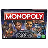 MONOPOLY: Marvel Studios' Black Panther: Wakanda Forever Edition Board Game for Families and Kids Ages 8+, Game for 2-6 Players