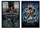 Black Panther Wakanda Forever Posters, Set of 2 Movie Posters, Wakanda Forever Poster, Black Panther Poster, Black Panther II Poster, 2022 Sequel of Black Panther (11x17)