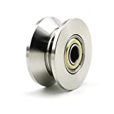 Heyous V Groove Stainless Steel Silent Pulley - 600LB, Silver Tone