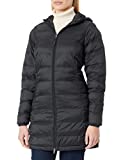 Amazon Essentials Women's Lightweight Water-Resistant Hooded Puffer Coat (Available in Plus Size), Black, X-Large
