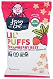 LesserEvil Organic Strawberry Beet Lil' Puffs, 2.5 OZ