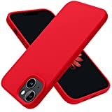 OTOFLY Designed for iPhone 14 Plus Case, Silicone Shockproof Slim Thin Phone Case for iPhone 14 Plus 6.7 inch Red